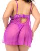 Mapale Mapale Embroidered Sheer Babydoll & G-String Set - 4