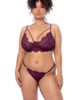 Mapale Mapale Eyelash Lace Underwire Bra, Thong & Garter Belt Set - 5