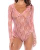 Mapale Mapale Long Sleeve Lace Teddy - 1