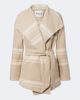Marant Etoile Marant Etoile Brea striped wrap coat - 1