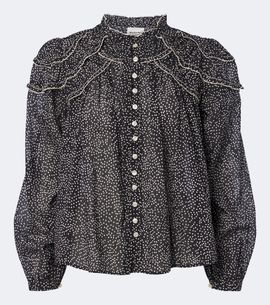 Marant Etoile Marant Etoile Christa polka-dot cotton blouse