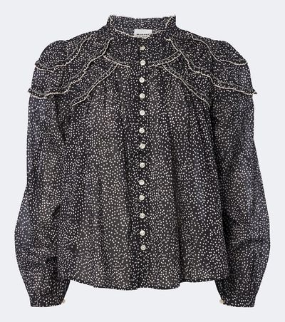 Marant Etoile Marant Etoile Christa polka-dot cotton blouse