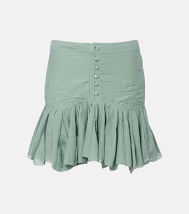 Marant Etoile Marant Etoile Daneen ruffled cotton-blend miniskirt