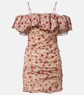 Marant Etoile Marant Etoile Davilia off-shoulder ruched cotton minidress