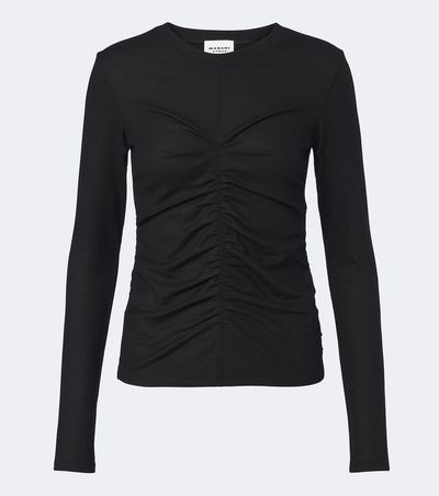 Marant Etoile Marant Etoile Delesa ruched jersey top
