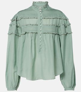 Marant Etoile Marant Etoile Doana cotton-blend ruffled blouse