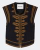 Marant Etoile Marant Etoile Edmee embroidered denim vest - 1