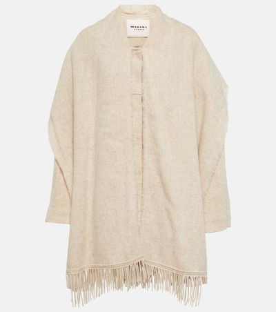 Marant Etoile Marant Etoile Faty scarf-detailed wool-blend coat