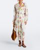Marant Etoile Marant Etoile Floral pleated satin midi dress - 2