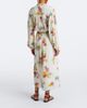 Marant Etoile Marant Etoile Floral pleated satin midi dress - 6