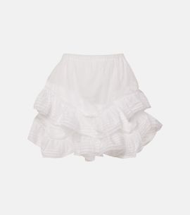 Marant Etoile Marant Etoile Gisele lace-trimmed cotton shorts