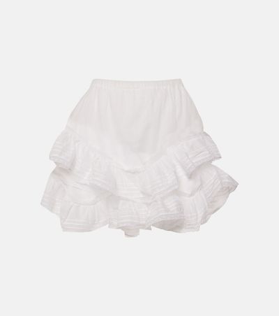 Marant Etoile Marant Etoile Gisele lace-trimmed cotton shorts