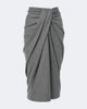 Marant Etoile Marant Etoile Jeldia draped flannel midi skirt - 1