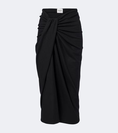 Marant Etoile Marant Etoile Jeldia draped midi skirt