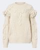 Marant Etoile Marant Etoile Katria cable-knit fringed wool-blend sweater - 1