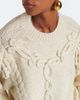 Marant Etoile Marant Etoile Katria cable-knit fringed wool-blend sweater - 3