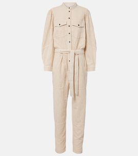 Marant Etoile Marant Etoile Kellen broderie anglaise cotton jumpsuit