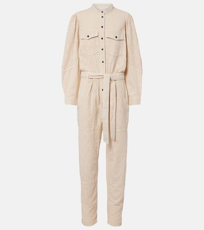 Marant Etoile Marant Etoile Kellen broderie anglaise cotton jumpsuit
