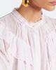 Marant Etoile Marant Etoile Kelmon embroidered ruffled cotton blouse - 3