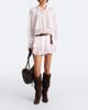 Marant Etoile Marant Etoile Kelmon embroidered ruffled cotton blouse - 6