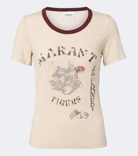 Marant Etoile Marant Etoile Kiliann printed linen T-shirt
