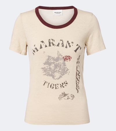 Marant Etoile Marant Etoile Kiliann printed linen T-shirt
