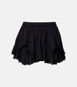 Marant Etoile Marant Etoile Layale embroidered cotton shorts