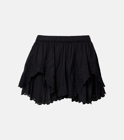 Marant Etoile Marant Etoile Layale embroidered cotton shorts