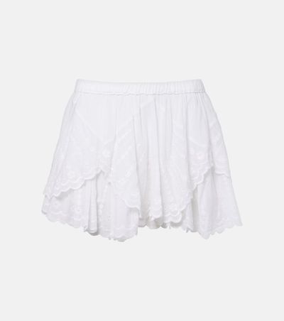 Marant Etoile Marant Etoile Layale ruffled cotton shorts