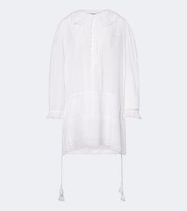 Marant Etoile Marant Etoile Lenora embroidered cotton voile minidress