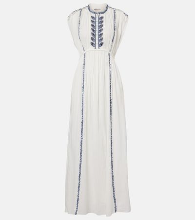 Marant Etoile Marant Etoile Liviane embroidered cotton maxi dress
