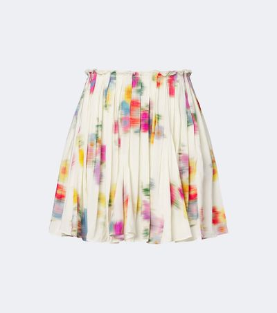 Marant Etoile Marant Etoile Livy pleated printed miniskirt