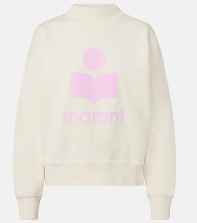 Marant Etoile Marant Etoile Logo cotton-blend fleece sweatshirt
