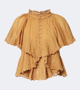 Marant Etoile Marant Etoile Lorna embroidered cotton top