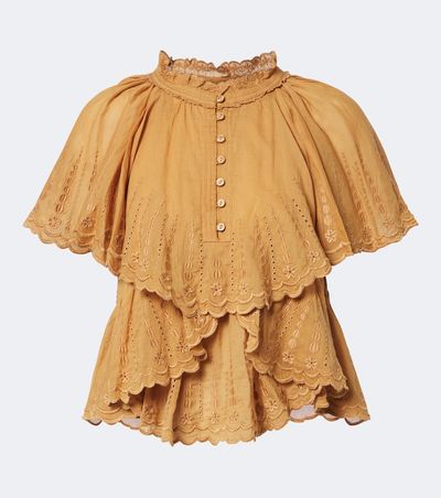 Marant Etoile Marant Etoile Lorna embroidered cotton top