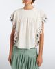 Marant Etoile Marant Etoile Marlie embroidered ruffled blouse - 2