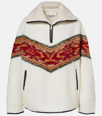 Marant Etoile Marant Etoile Marner fleece zip-up sweater