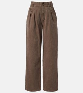 Marant Etoile Marant Etoile Nadine cotton and linen wide-leg pants