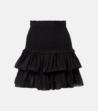 Marant Etoile Marant Etoile Naomi tiered cotton-blend miniskirt
