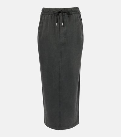 Marant Etoile Marant Etoile Noreen cotton jersey midi skirt