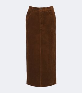 Marant Etoile Marant Etoile Odalie cotton and linen corduroy maxi skirt