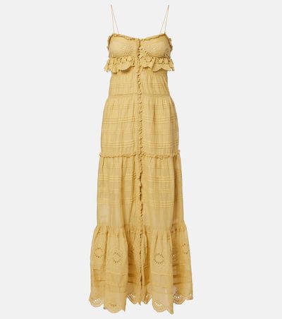 Marant Etoile Marant Etoile Paule lace-trimmed cotton maxi dress
