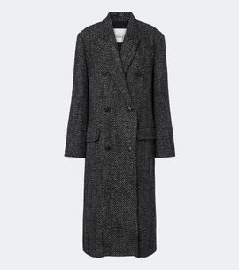 Marant Etoile Marant Etoile Pilda herringbone double-breasted coat