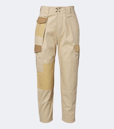 Marant Etoile Marant Etoile Renzae patchwork cotton cargo pants