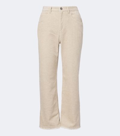 Marant Etoile Marant Etoile Ruthie cotton and linen corduroy flared pants
