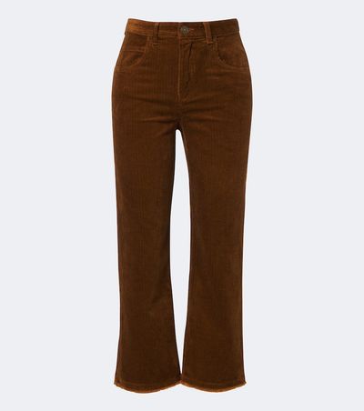 Marant Etoile Marant Etoile Ruthie cropped corduroy straight pants