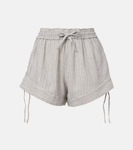Marant Etoile Marant Etoile Thaliany striped cotton shorts