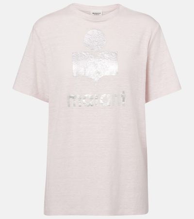 Marant Etoile Marant Etoile Zewel logo linen T-shirt
