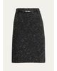 Marc Jacobs Runway Virgin Wool-Blend Belted Midi Skirt - 1