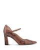 Marc Fisher Ltd. Marc Fisher Ltd. Women's Genevie Snake-Embossed Leather Mary Jane Pumps - 2
